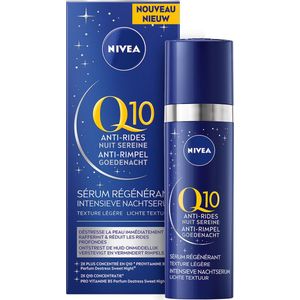 NIVEA Q10 Anti-Rimpel Serum Gezicht – Geschikt voor de nacht – Gezichtsserum Rijk aan pro-vitamine B5 - 30 ml