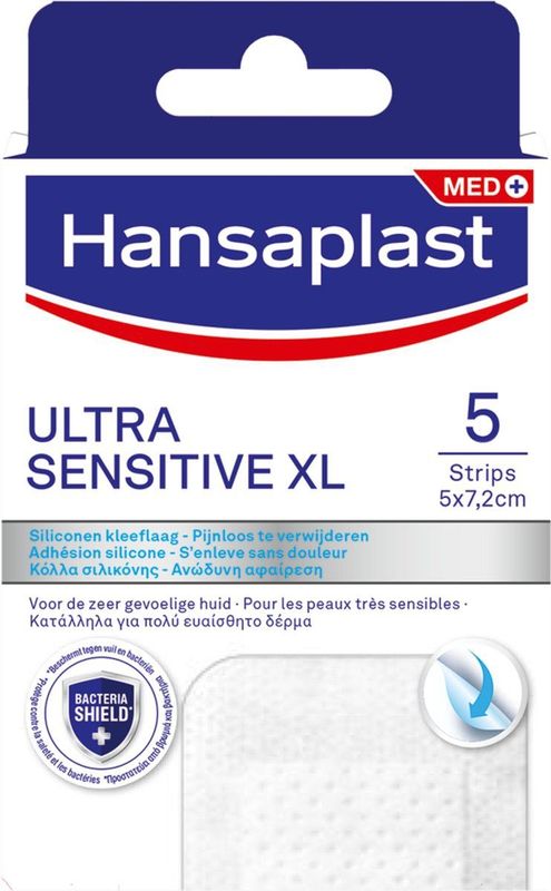 Hansaplast - Ultra Sensitive XL - Wondpleisters - 5x7,2 cm - 5 Stuks