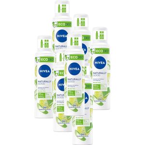 NIVEA Ecodeo Naturally Good Deodorant Spray - Met Aloë Vera - Beschermt 24 uur - 6 x 125 ml - Voordeelverpakking