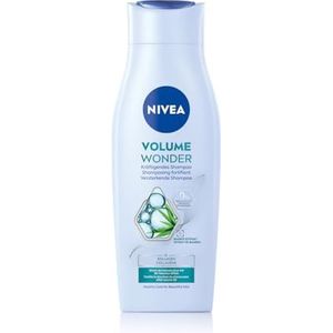 NIVEA Volume Wonder Krachtige shampoo, volume shampoo met collageen en natuurlijk bamboe-extract, siliconenvrije haarshampoo voor zichtbaar volume en stralende glans (400 ml)