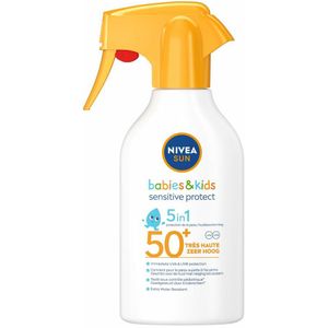 12x Nivea Sun Babies & Kids Sensitive Protect Zonnespray SPF 50+ 270 ml