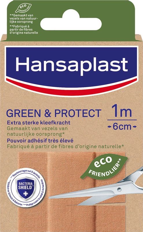 Hansaplast Green & Protect Pleisters - Wondpleisters - Wondverzorging - 1m x 6cm