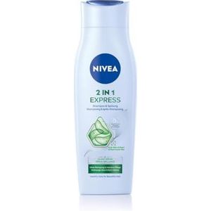 NIVEA Express 2-in-1 shampoo en conditioner, intensieve haarverzorging met aloë vera serum en glans (250 ml)