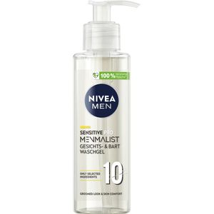 NIVEA MEN - Sensitive Pro - Gezichts- en Baard Wasgel - 100% Gerecycled