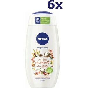 6x Nivea Douchegel - Winter Moment Shea Butter 250ml
