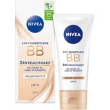 NIVEA - 5-in-1 Dagverzorging - Getinte Gezichtsverzorging - SPF 15 - Veganistisch