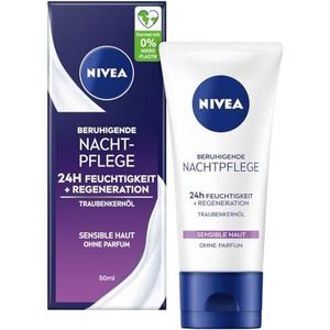 NIVEA - Kalmerende Nachtverzorging - Gezichtscrème - Hydraterend - Voor Gevoelige Huid