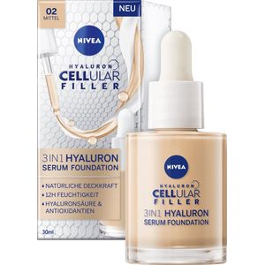 Nivea Cellular Filler 3in1 Hyaluron Serum Foundation - 02 Midden