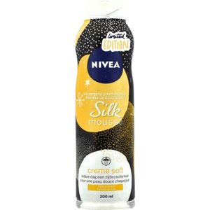 Nivea Limited Edition Doucheschuim Silk Mousse 200 ml, Iedere dag een stralend en zijdezachte huid.