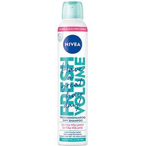 NIVEA Droogshampoo Fresh Volume (200 ml), extra milde droogshampoo, spray met aangename geur, drooghaarshampoo voor extra volume en onmiddellijke frisheid