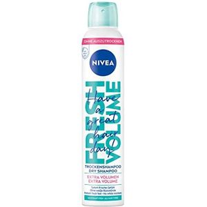 NIVEA Fresh Volume Droogshampoo (200 ml), extra milde droogshampoo spray met aangename geur, drooghaarshampoo voor extra volume en onmiddellijke frisheid