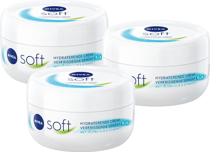 NIVEA - Soft - Hydraterende Creme - Wit - 100ml