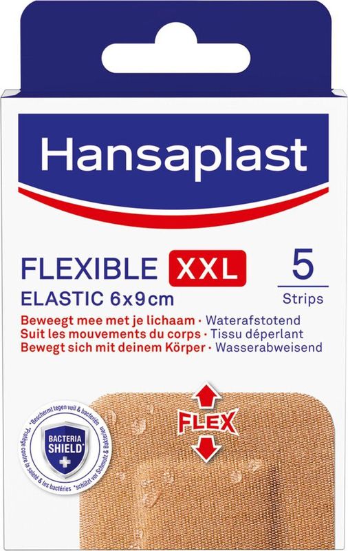 Hansaplast - Flexible XXL Pleisters - Groot - Elastisch - Ademend