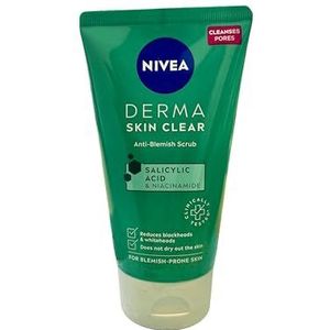 Nivea - Derma Skin Clear - Gezichtscrub - 150 ml - Salicylzuur en Niacinamide