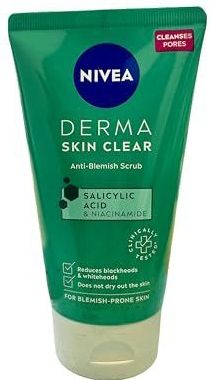 Nivea - Derma Skin Clear - Gezichtscrub - 150 ml - Salicylzuur en Niacinamide