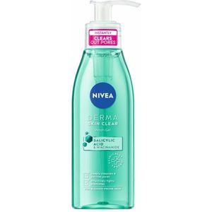 Nivea - Derma Skin Clear Wash Gel - Gezichtsreiniger - 150 ml - Salicylzuur & Niacinamide
