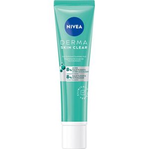 NIVEA DERMA Skin Clear Dagelijkse Verzorgende Nacht Exfoliant - Gezichtsreiniger - Met Salicylzuur (AHA) en glycolzuur - Niacinamide - 40 ml