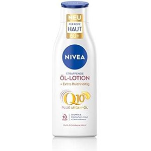 NIVEA Q10 Verstevigende bodylotion met arganolie (250 ml) met natuurlijke arganolie en Q10, verstevigende lichaamscrème voor rijpe en droge huid