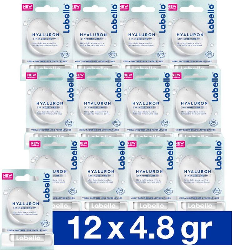 Labello - Hyaluron - Lippenbalsem - Hydraterend - 24u Huidvriendelijk