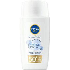 NIVEA - UV Face Triple Protect Fluid - Zonnebrand - SPF 50 - Hyaluron
