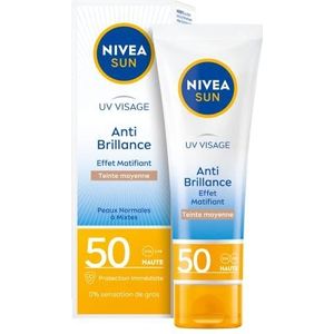NIVEA Sun Zonnecrème Gezicht Anti-Shine SPF 50 - 50 ml