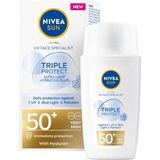 NIVEA SUN Face Triple Protect SPF50+ zonnebrand - 40 ml