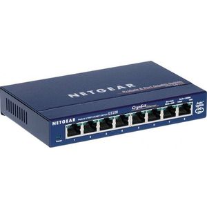 Netgear - GS108GE - Gigabit Switch - 8-poorts