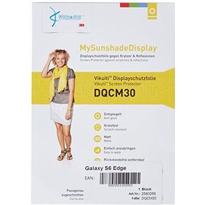 DQCM30 displaybeschermfolie met 3M materiaal, compatibel met Galaxy S6 Edge 12,9 cm 5,1 inch