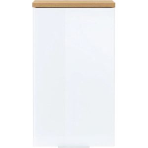 Hangkast - Navarra-Eiken - Wit - Verstelbare Plank