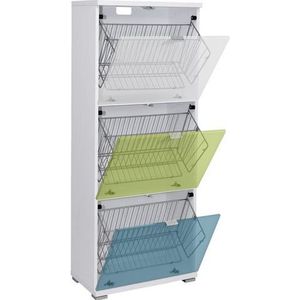 Schuhschrankkorpus  ¦ weiß ¦ Maße (cm): B: 53 H: 132 T: 30.0 Flur- & Dielenmöbel > Schuhschränke - Sconto