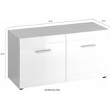 Germania Schoenenkast Adana 95,9x38,8x50,2 cm wit