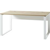 Bureau Lloris 158cm - wit/eik