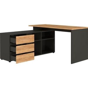 Germania - Bureau - Hoekbureau Miguel - Kleur: Onbekend - Materiaal: Spaanplaat