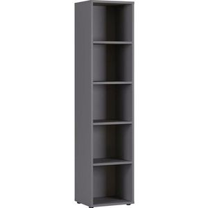 Boekenkast - Agenda - 5 OH - Grafiet - Spaanplaat