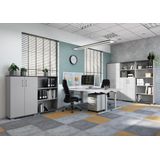 GERMANIA Aktenregal Profi 2.0 lichtgrau, grafit 80,0 x 40,0 x 200,0 cm