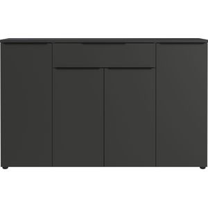 Porto - Dressoir - Grafiet - Melaminehars - 1 Lade, 4 Deuren