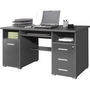 GERMANIA bureau 0484 antraciet, zwart 1.450 x 700 x 750 mm