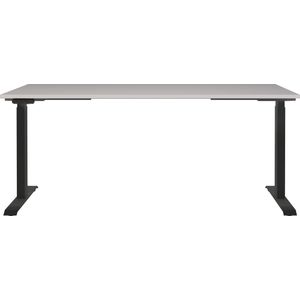 Germania Jet 180 cm Cashmere / Zwart Elektrische Zit Sta Bureautafel