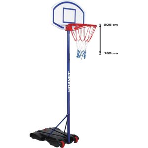 HUDORA 71622 Hornet 205 basketbalstandaard, in hoogte verstelbaar, 165-205 cm
