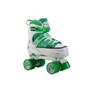 HUDORA Rollerskates sneakers in verschillende kleuren en maten, verstelbare rolschaatsen in 4 maten, rolschaatsen voor kinderen en jongeren, rollerschoenen met 4 zolen