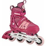 HUDORA Inline Skates Comfort, strong berry | Gr. 29-34 | Softboot Inliner rolschaatsen verstelbaar in lengte en breedte