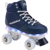 Hudora Rolschaatsen Blauw met LED, Maat 35-36