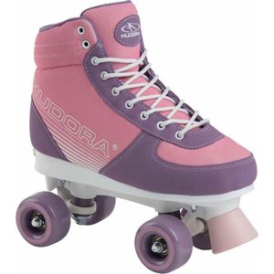 HUDORA Skates Advanced in Blush Rose - Hoogwaardige rolschaatsen van kunstleer - Comfortabel en verstelbaar in 4 maten - Elegante skates voor meisjes in 31-34 & 35-39