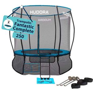 HUDORA Fantastic Complete trampoline 250 V tuintrampoline met veiligheidsnet voor buiten