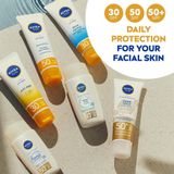 NIVEA SUN UV Face Specialist Luminous630 SPF 50+ zonnevloeistof (40 ml), vermindert zichtbaar door de zon veroorzaakte vlekken voor een gelijkmatige en stralende huid, vetvrij met hyaluronzuur en