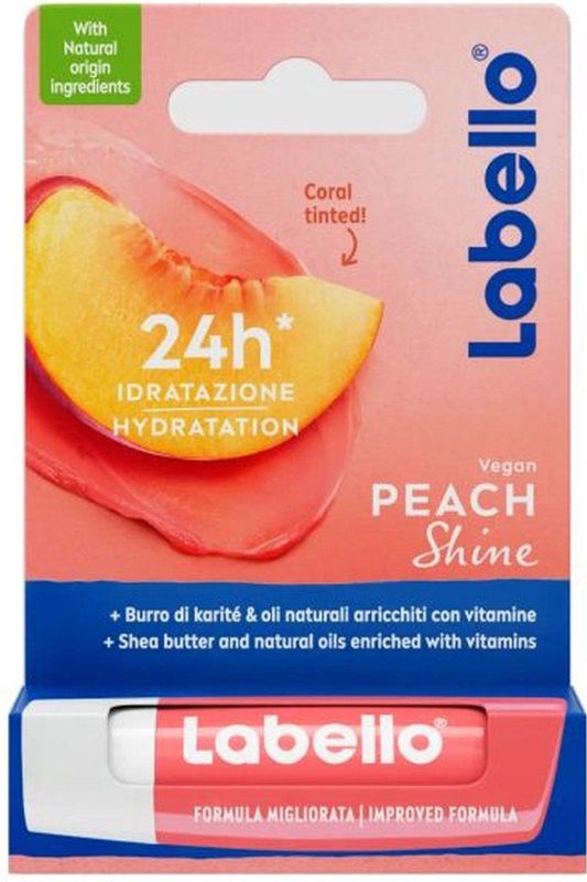 Labello Fruity peach shine vegan