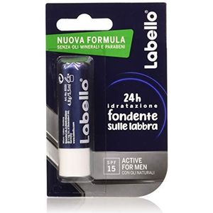 Labello Active For Men, lippenbalsem met SPF15, hydraterend met sheaboter en natuurlijke oliën, 5.5ml, 1 stuk