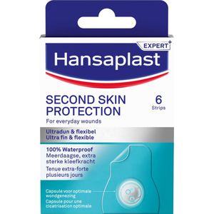 Hansaplast - Second Skin Protection - Pleisters - 6 Stuks - Waterbestendig