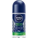 6x Nivea Men Deodorant Roller Fresh Sensation 50 ml