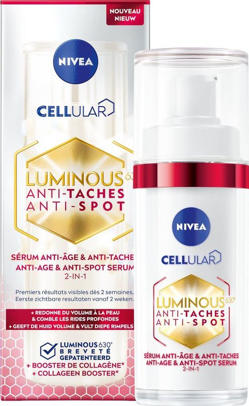 NIVEA - CELLular LUMINOUS630 - Gezichtsserum - Anti Age & Anti Spot - 30ml